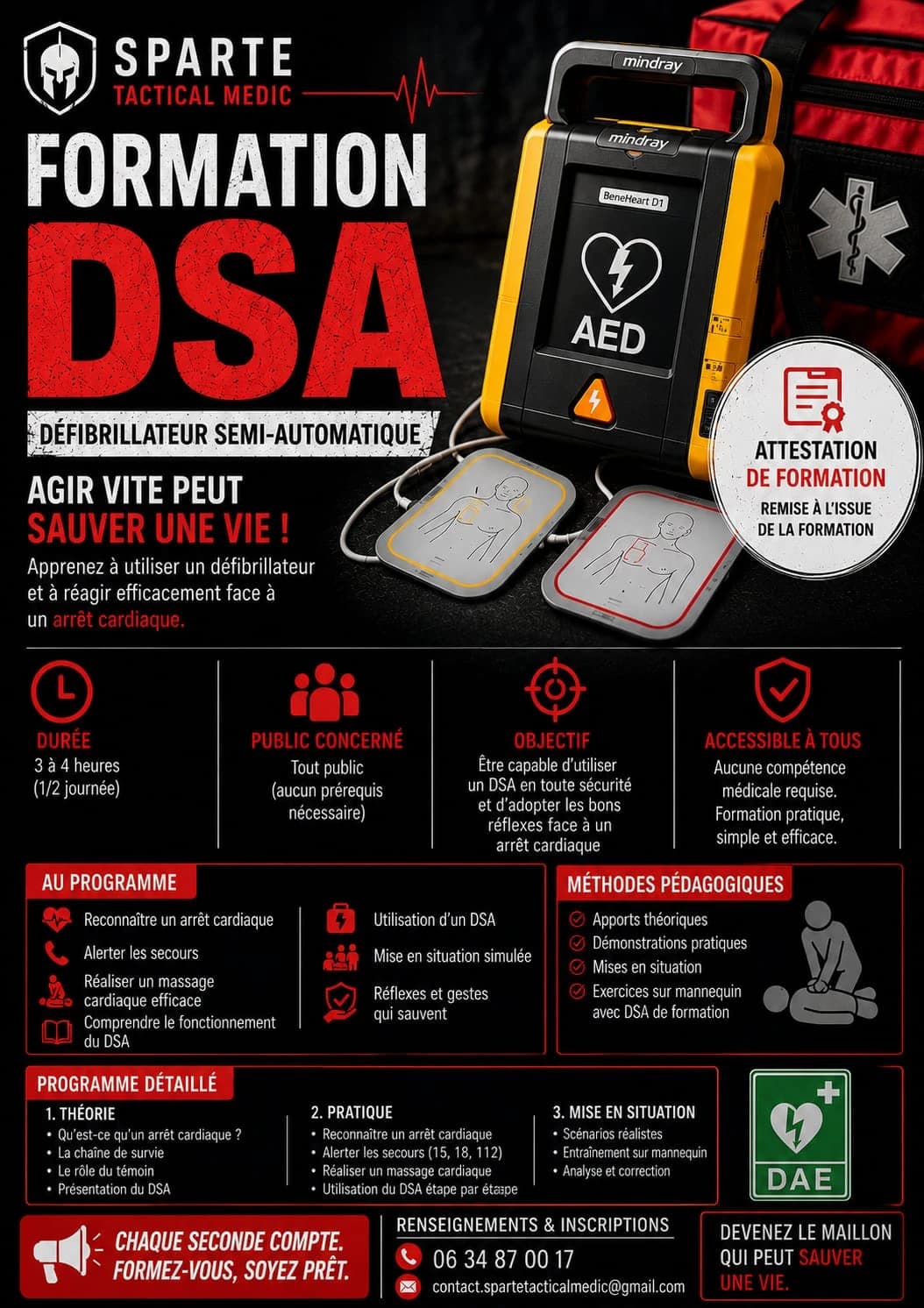 Formation Défibrillateur DEA/DSA