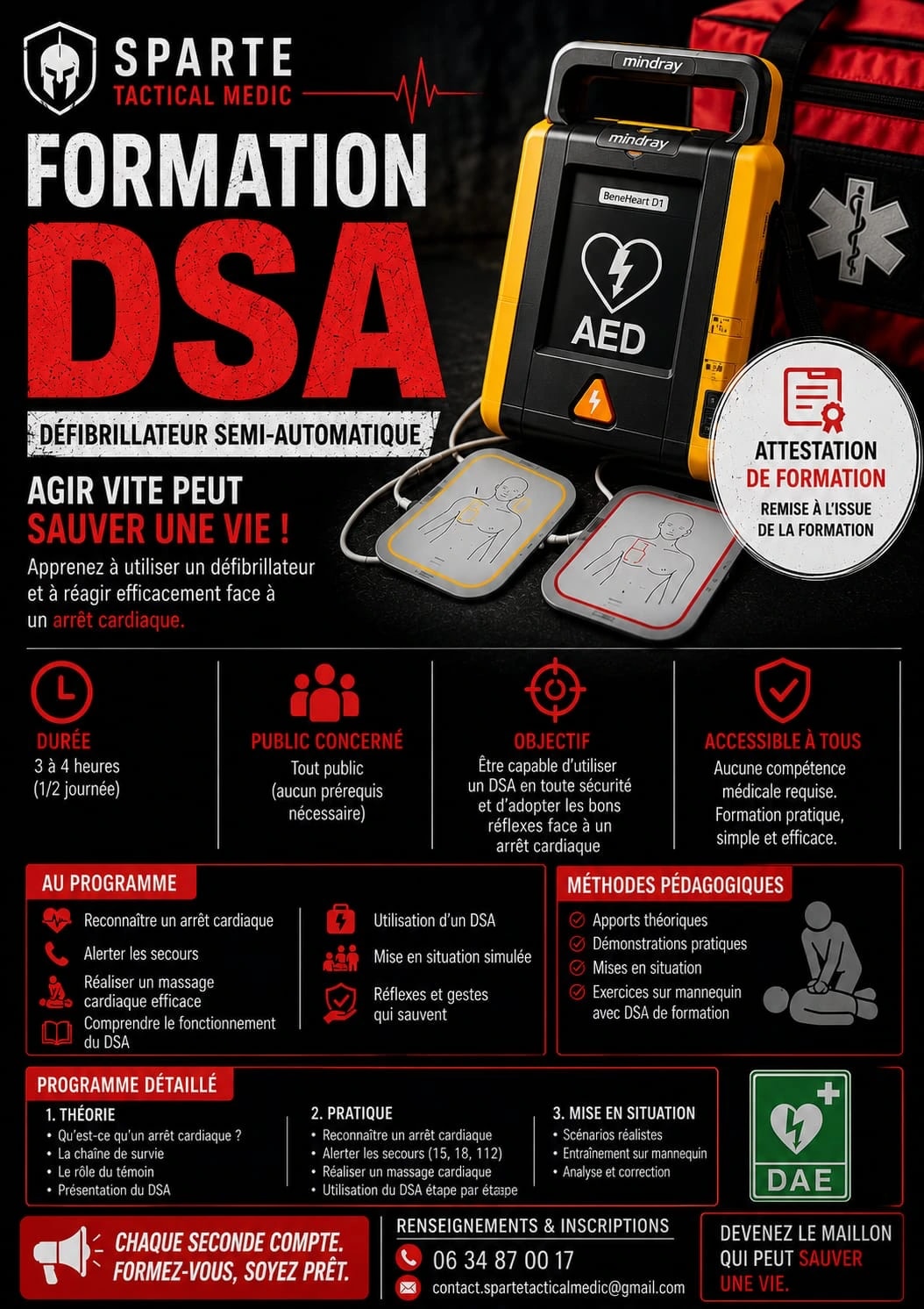 Formation DSA — Défibrillateur
