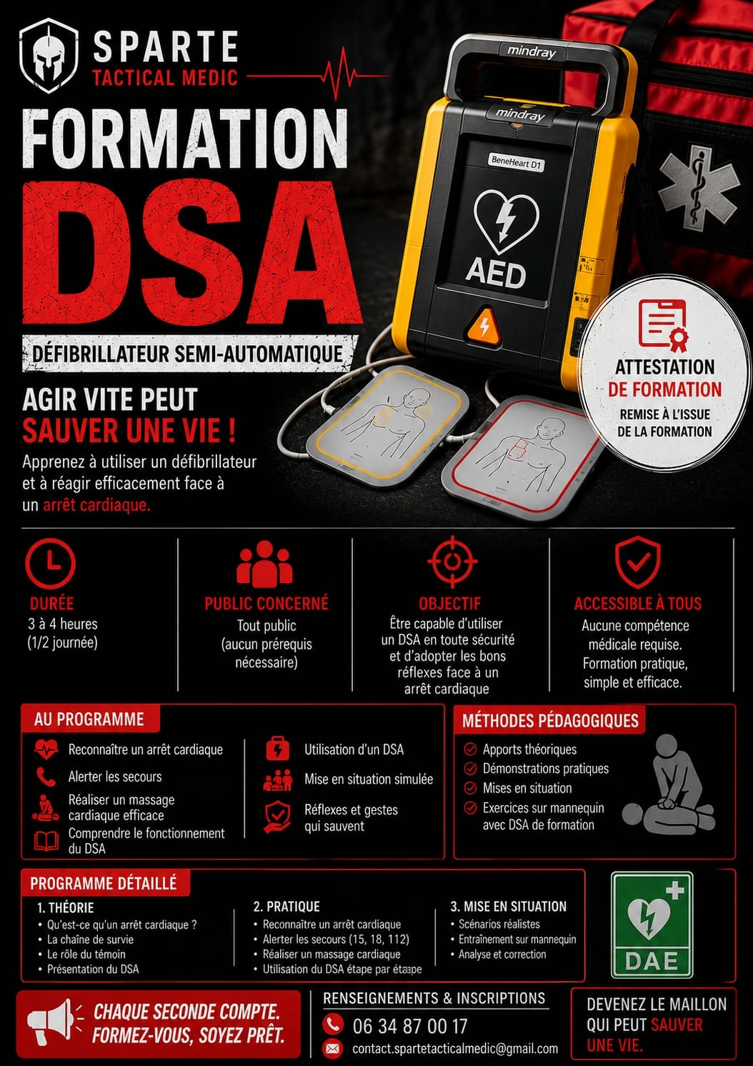 Formation Défibrillateur DEA/DSA