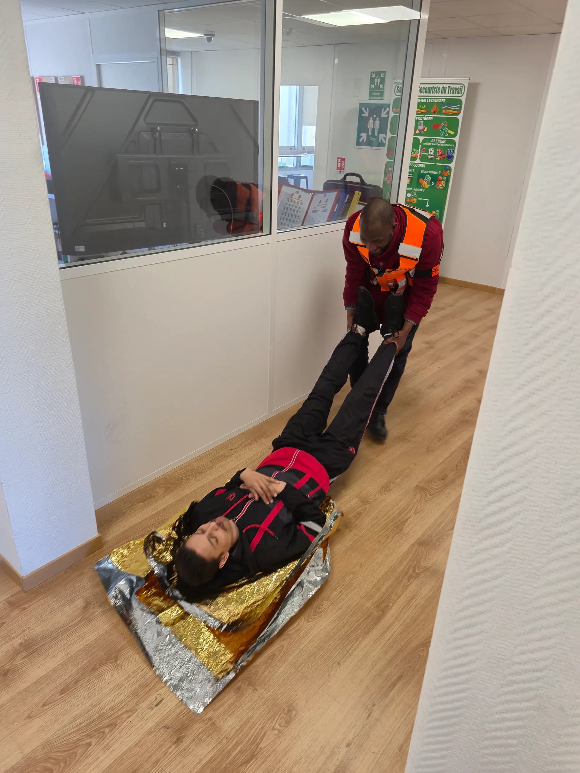 Exercice pratique de secourisme