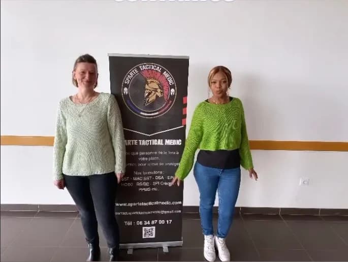 Stagiaires en formation SST secourisme du travail chez SPARTE TACTICAL MEDIC à Bornel dans l'Oise