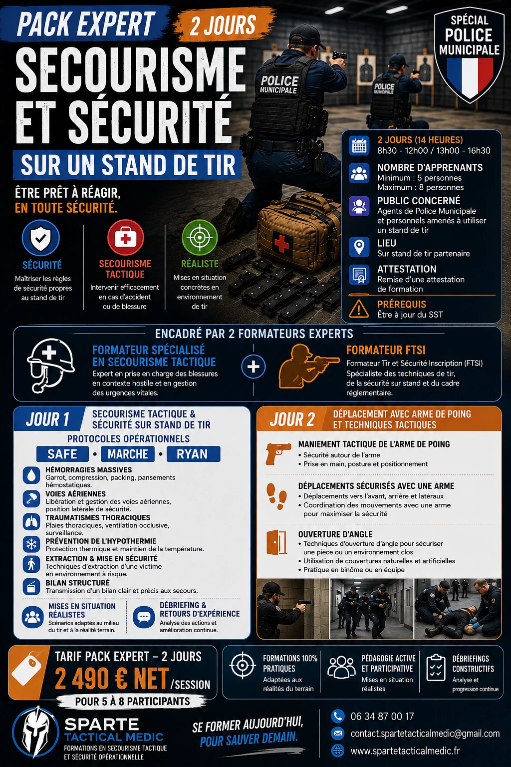 Secourisme & Sécurité sur stand de tir