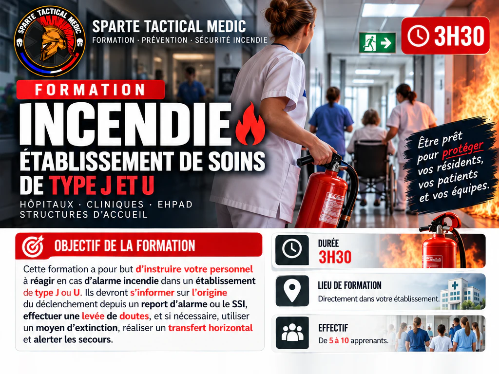 Formation Incendie - Établissement de Soins Type J et U